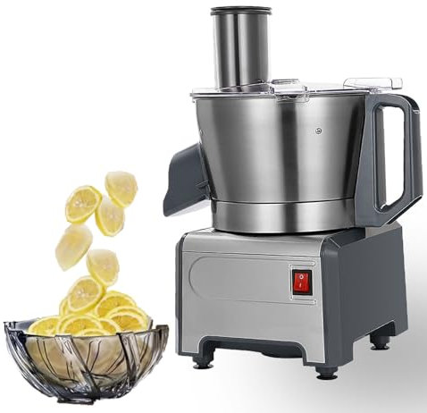 KHYTEBV Rallador de Queso eléctrico, 300 W, 3 en 1, Profesional, Cortador de Verduras eléctrico, rebanador y triturador eléctrico para Verduras, Zanahorias y Coche.