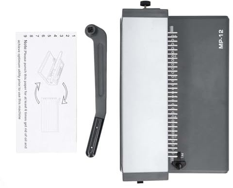 Gearwell -Bindungsmaschine, Spulenbindemittel, Bindemaschine 30 Loch 5,5 mm Durchmesser 2,5 mm 4,5 mm 6,5 mm Ränder Spiralspulen Bindemittel Maschine für Buchstaben A4 A5 Papier