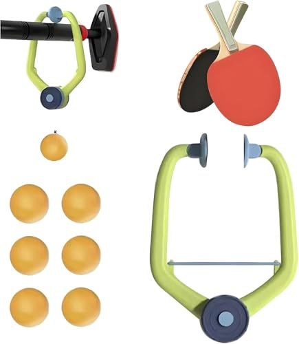 Tür-Pingpong-Spiel Über der Tür, Tischtennis Trainer Set, Verstellbares Tischtennis Trainer Zum Aufhängen, Door Ping Pong Game, Pingpong-Trainer für Übungs Familienspiele