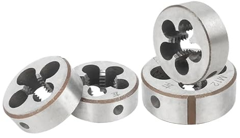 Matrices de roscado redondas, Paquete de 1 terraja roscar redonda métrica acero aleado, rosca derecha, M1 a M20(M10 x 1.5mm)