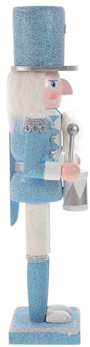 OUNONA Casse-Noisette Bois Figurine de Noël Décoration pour Fête de Noël Statue Casse-Noisette Petit Casse-Noisette Original Accessoire Photo pour Cadeau