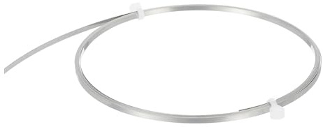 QUARKZMAN Alambre Plano De Calentamiento De Nicromo 6.5 Pies (2m) x 0.2mm x 2mm Alambre De Alta Temperatura Para Elementos De Calentamiento Manualidades DIY Negro Y Plateado
