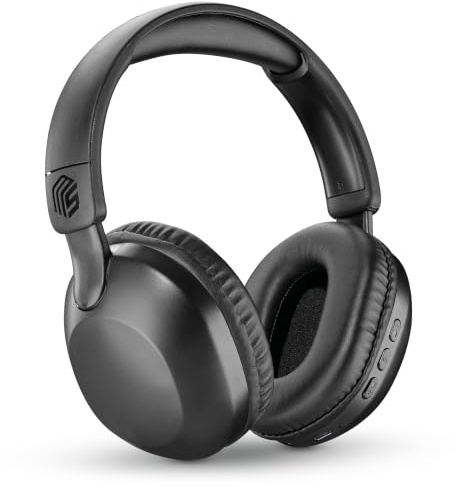 Music Sound cuffia wireless over-ear Easy con connessione Bluetooth, un archetto regolabile, il microfono integrato, una porta jack da 3.5 mm e 30 h di autonomia
