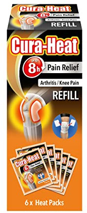 Cura-Heat Arthritis Pain Relief for Knee Refill - 6 Heat Packs