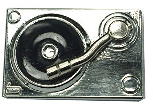 Miniblings Plattenspieler Turntables Pin Plattenspielerbrosche Brosche | Statement am Revers, montiert in Berlin, in kleiner Serie hergestellt