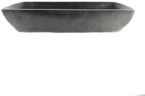Wohnfreuden Marmor Waschbecken MARA anthrazit poliert 70 cm - Stein Aufsatzwaschbecken poliert in modernen Design