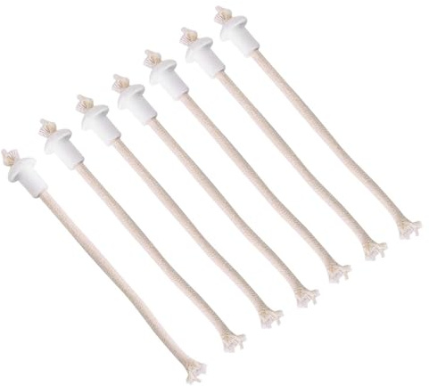 7 st vekhållare, bomull alkohol ficklampa veke med keramisk bas sifon vinflaska oljelju fiberglas värmebeständig fotogenfackla verktyg industriella vetenskapliga tillbehör