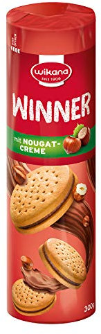Winner Sandwichkeks mit Haselnussnougat Rolle