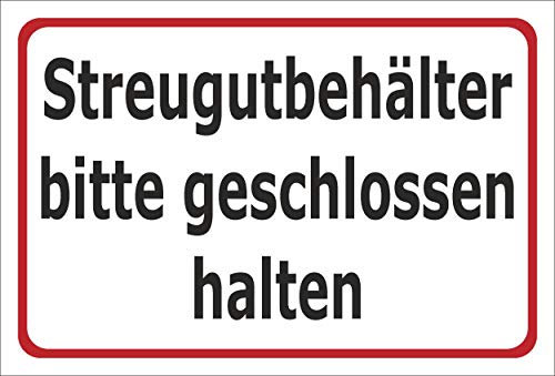 Melis-Folienwerkstatt Aufkleber Streugut-behälter - 30x20cm – 20 VAR S00018-149-B