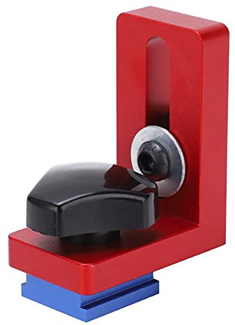 Tissting Carril de Inglete, Herramienta de Bricolaje con Ranura en T para Sierras de Mesa, Tope Ajustable en Aleación de Aluminio para Carpintería y Proyectos DIY