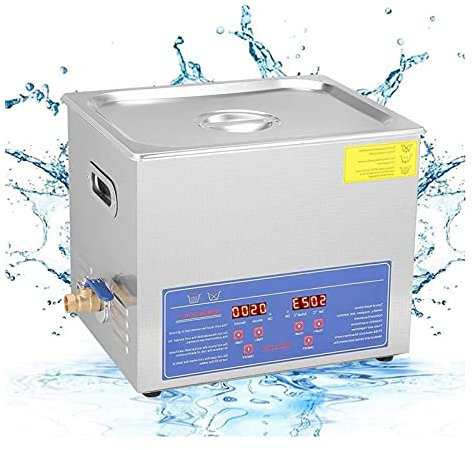 10L Commercial Ultrasonic Cleaner,Professional Stainless Steel Sonic Cleaner With Heater And Basket Digital Timer Cleaner Machine For Cleaning Eyeglasses Watches Rings Necklaces Coins Razors