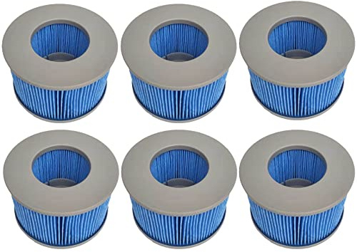 WuYan Lot de 6 pièces Édition améliorée pour Mspa Piscine Gonflable,ersion améliorée, Filtre pour Bain à remous, Pompe à Cartouche pour spas,pour piscines gonflables - Modèle à partir de 2020
