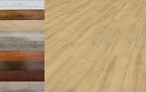 MadeInNature, Dalles PVC, Lames Auto-Adhésives, Grand Choix de Coloris et de Dimensions (Sunny Light, 2.20 m²)