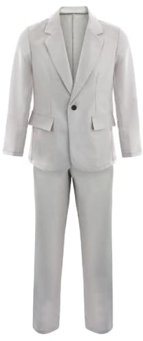 Adults Grey Suit Costume - Grey Suit Jacket and Matching Trousers - Mens TV and Film Fancy Dress Costume