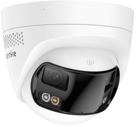 ANNKE FCD600 PoE Security Camera Outdoor with Dual Lens 180° Filed of View, 6MP IP Surveillance Camera Support Color Night Vision, Person/Vehicle Detection, Two-Way Talk, Built-in SD Card Slot