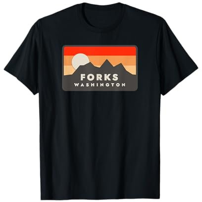 Forks Washington Graphic sunset T-Shirt