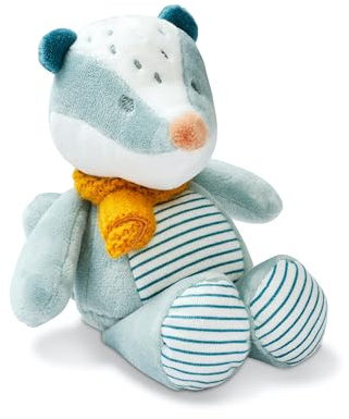 Nattou Cuddly Badger Felix, 21 cm, Dusty Blue