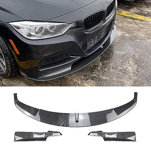 Auto Frontlippe Frontspoiler,für BMW 3er F30 F31 M-Tech 2013-2019,Frontlippe Spoiler Protector Splitter Kit,B-Carbon Fiber