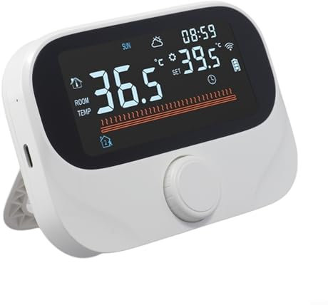 Hasaller Thermostat de radiateur intelligent WiFi numérique programmable pour chaudière à gaz, chauffage de l'eau (WiTH3-WIFI)