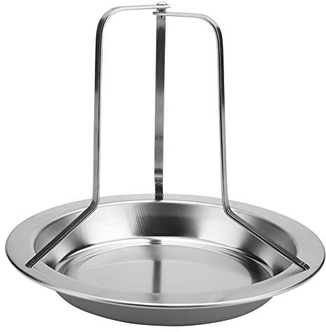 Jwthee Chicken Röster Rack, Edelstahlbierdose Hähnchenhalter Vertikaler Röster -Rack Chicken Röststange Röstpfanne für Grill Ofen Grill Grillgrill Grill BBQ Tools