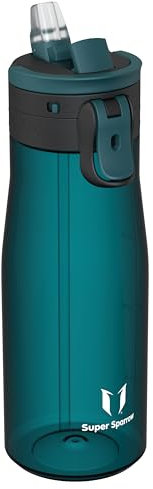 Sparrow Water Bottle 1L - One-Tap TouchFlow Water Bottles with Straw - Non-Toxic - BPA Free Tritan Bottles - Leak Proof & Sustainable Drinks Bottle for Sports, Outdoors