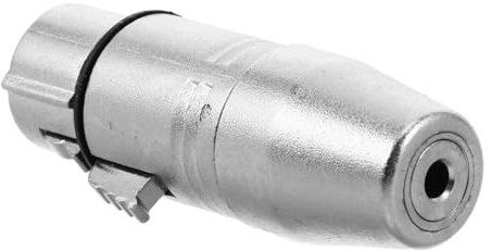Toyvian Adaptateur XLR Femelle-Femelle 3 Broches, Couplage Audio Haute Fidélité en Alliage de Zinc et Cuivre, Transmission Claire pour Amplificateur et Appareils Audio