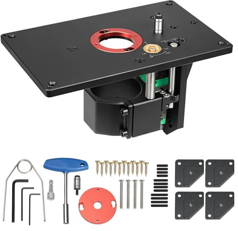 Tabella di Sollevamento del Router di Precisione,Piastre Inserto Banco Fresa Set,Sollevatore Invertito per Lavorazione del Legno,Tavolo di Sollevamento,per il Bordo Spesso del Controsoffitto di