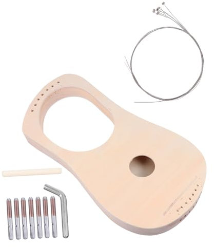 HANABASS Diy Herstellung Einer Holz- - Musikinstrument-kit Für Junge Mädchen Kreatives Bastelset Früherziehung Handgemachtes Harfen Spaßkunst