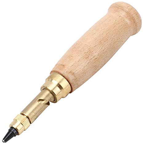 Craft Hole Punch Reemplazo de la Herramienta de Madera de la Mano, Puncher de Cuero Tranquilo para la Producción y la Impresión de Papel, 6 Piezas de Cuero Punch para Artesanos