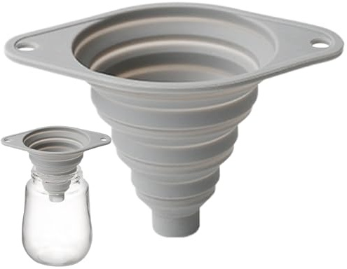 Entonnoir pliable - Entonnoir de cuisine pliable pratique en silicone | Accessoires de cuisine de qualité alimentaire | Entonnoir de cuisine pour remplir les bouteilles, les conserves, la cuisson et