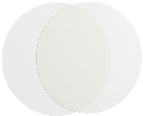 KOMBIUDA Difusor De Luz De Techo Led 18 Cm Beige 2 Piezas Película Difusora De Luz De Pantalla Para Lámparas De Techo Niños Dormitorios y Sala De Estar
