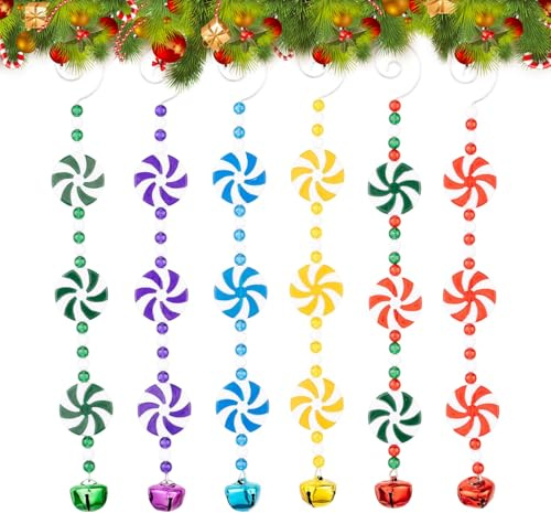 xowwyue Ornamento Di Zucchero Per Albero Di Natale | Inverno Realistico Festivo | Decorazione Natalizia In Acrilico Lecca Lecca A - Per Giardino Caffè Mensola Davanzale