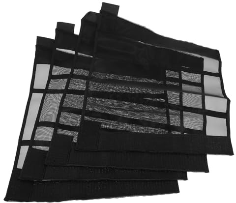 Toyvian Botas de Malla para Equino Negro, 4 Piezas, Ligeras y Fáciles de Poner, Ideales para Pastoreo y Protección contra Insectos en Patas de Equino