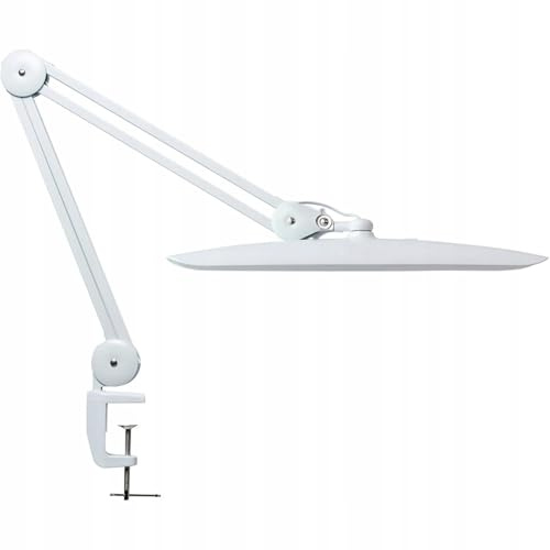 zenggp Schöne Schreibtischlampe Mit Klemme, Dimmbare Arbeitslampe Für Nagelstudios, Faltbare LED Leseleuchte Mit Verstellbarem Arm, Für Architekten Zuhause Büro Werkbank Bastelarbeiten