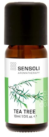 Sensoli Huile Essentielle d'Arbre à Thé 10 ml - Pure, Naturelle, Non Diluée, Sans Cruauté et Végétalienne