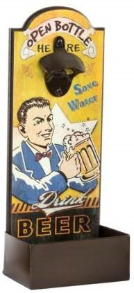 AVENUELAFAYETTE Décapsuleur Mural Vintage rétro - Beer - 36 cm (M4)