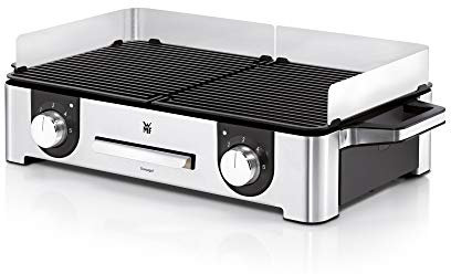 WMF 04.1528.0011 GRIGLIA PER ESTERNO E GIARDINO, 2400 W, Acciaio 18/10, Argento, Compatto