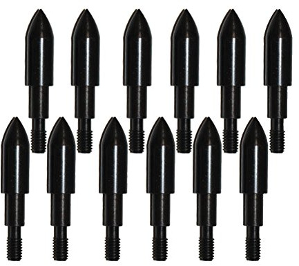 Milaem 12pcs Punte da Caccia per tiro con L'Arco 125 Grano Punte di Freccia Broadheads in Metallo Punte per frecce Punti di Caccia