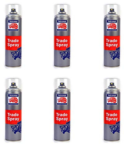 Tetrosyl ATS019 Trade Spray Paint Clear Lacquer 500ml x 6