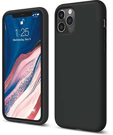elago Silikon Hülle für iPhone 11 Pro | Silikon Handyhülle, Rundumschutz, 3-Layer Schutzhülle (Schwarz)