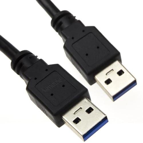kenable USB 3,0 SuperSpeed Type A Fiche Vers A Fiche câble Cordon 2 m Noir [2 mètre/2m]