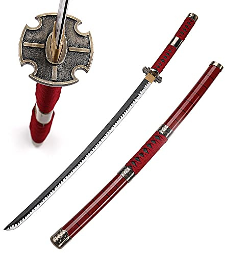 Musashi Katana Japonesa de Madera One Piece Zoro Sandai Kitetsu réplica Cosplay Espada de samurái Anime Sable de Madera