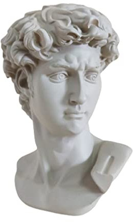 KGADRX Busto di Venere in resina in stile nordico Scultura di Apollo Colore della testa di David Figure in stile europeo come ornamenti