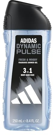 adidas 3in1 Dynamic Pulse Duschgel für ihn, mit holzig-frischem Duft, 250 ml
