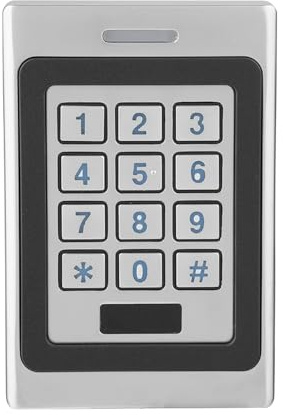 Keypad Wired Gate Digital Code, wasserdichtes Sicherheitstür-Zugangskontrollsystem RFID-Metallcontroller IDIC-Controller IP67-Karte mit integriertem hintergrundbeleuchtetem Alarm für die
