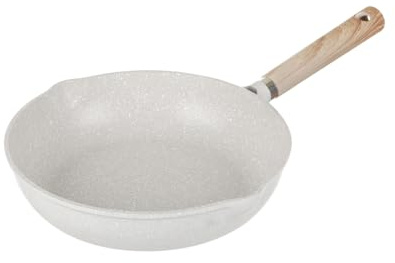 KASANOVA, Padella antiaderente Belly Cosy, padella a induzione e tutti i piani cottura, con manico soft touch, rivestimento antigraffio e anti-abrasione, padella per omelette, diametro 26 cm