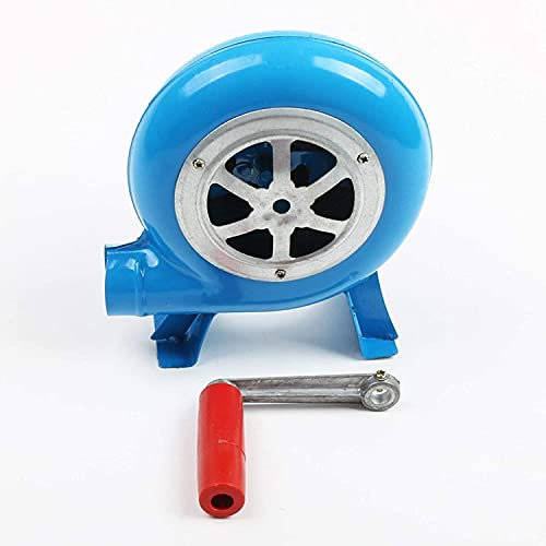 NISMIA Ventilatore Gonfiabile Metal Industrial Outdoor Barbecue Iron Gear Hand Crank Grower Popcorn Fan for BBQ Escursioni in Campeggio All'aperto Picnic (Size : 120W)