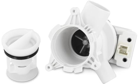DEKAROX Ablaufpumpe 34W mit Pumpenkopf und Sieb für Beko Blomberg Arcelik 2840940100 2880401800 HANYU Magnettechnikpumpe für Waschmaschine