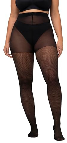 Ulla Popken, Damen, große Größen, Strumpfhose, Muster