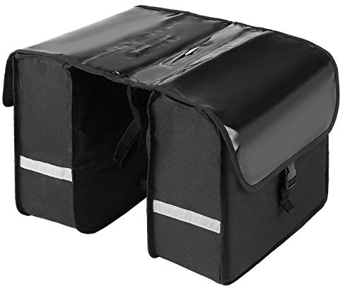 LATEAU Fahrrad Gepäckträgertasche 28L Große Kapazität Fahrradsattel Tasche Fahrrad Koffer Tasche Wasserbeständige doppelte Seite Hinterer Rack Schwanz Sitz Trunk Taschen